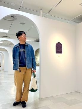 「Banana Republic（バナナリパブリック）のアイテム（デニムジャケット、ブルー系）」を使った、TERRYさん（メンズ・179cm）の春コーディネート