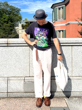 「TOD’S（トッズ）のアイテム」を使った、TERRYさん（メンズ・178cm）の夏コーディネート