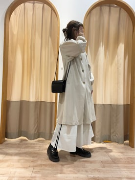 「ehka sopo（エヘカソポ）のアイテム（その他アウター）」を使った、merrieさん（レディース・163cm）の冬コーディネート