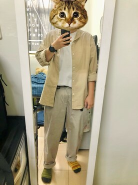 「AGILITY（アジリティー）のアイテム」を使った、Linさん（レディース・161cm）の秋コーディネート