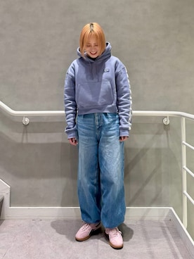 「Reebok（リーボック）のアイテム」を使った、ORAさん（レディース・161cm）の秋コーディネート
