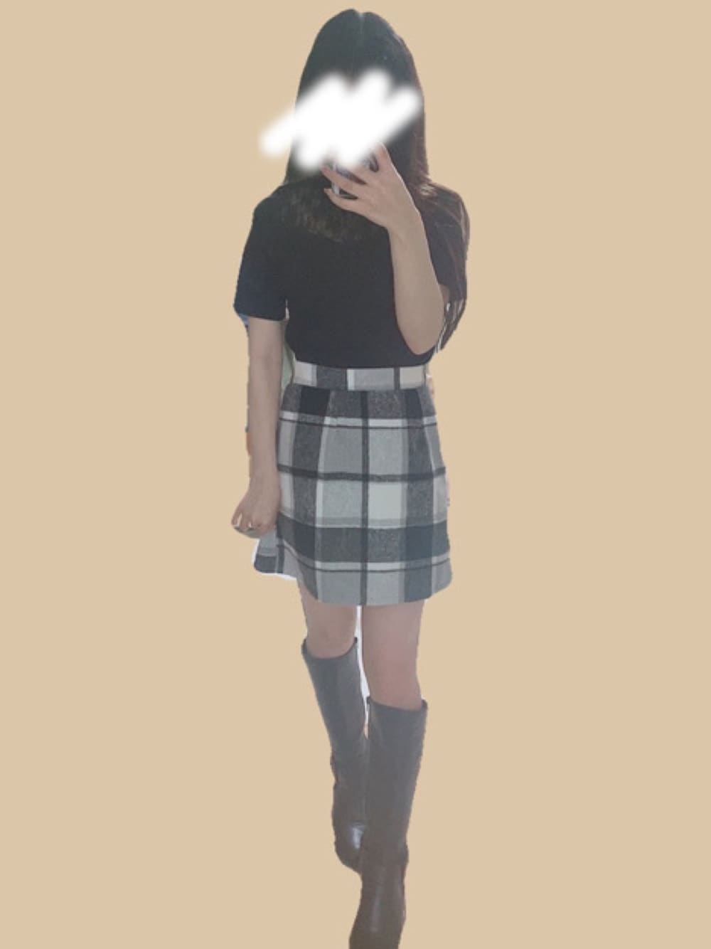 「秋服まるっと大公開、おでかけコーデ、プチプラコーデ、モノトーンコーデ、秋のコーデ、休日コーデ、GRL」｜「GRLのアイテム（スカート、その他）」を使った、りあさん（レディース・153cm）の秋コーディネートの1枚目の写真