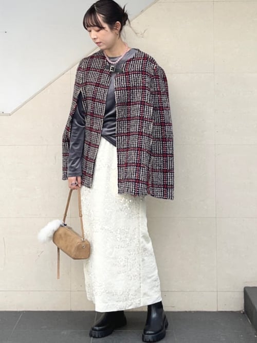 セール】SHIPS any: スパンコール ジャカード Iライン イージー