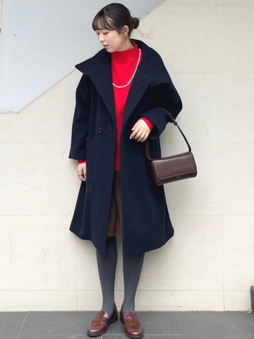 SHIPS any: PURE WOOL スタンド ＆ ビッグカラー コート（その他