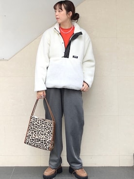 「シップス」｜「アイテム（モカシン/デッキシューズ）」を使った、菊池さん（レディース・164cm）の秋コーディネート