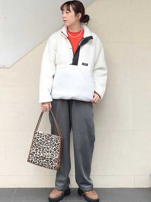 SHIPS any別注】TAION:〈洗濯機可能〉ボア ハイネック プルオーバー