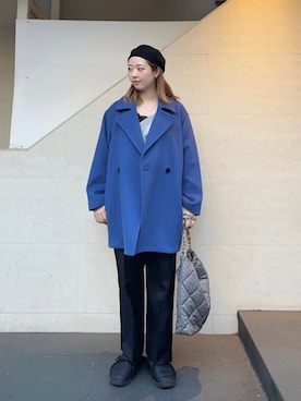 「SHIPS any（シップス エニィ）のアイテム（その他アウター）」を使った、菊池さん（レディース・164cm）の冬コーディネート