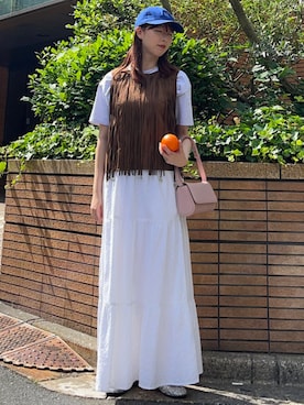 菊池さん(レディース・164cm)の夏コーディネート