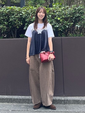 菊池さん(レディース・164cm)の夏コーディネート