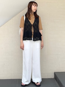 「Helena（ヘレナ）のアイテム」を使った、菊池さん（レディース・164cm）の夏コーディネート