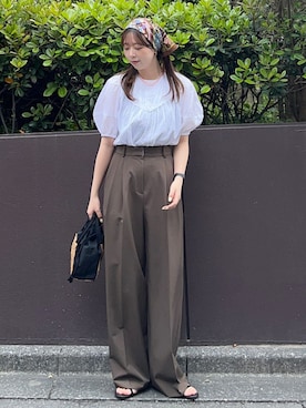 「SHIPS any（シップス エニィ）のアイテム」を使った、菊池さん（レディース・164cm）の春コーディネート