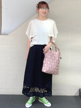 菊池さん(レディース・164cm)の夏コーディネート