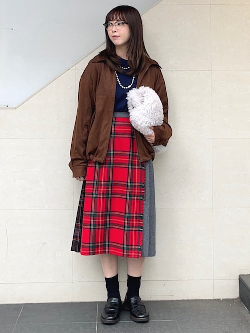 ONEIL OF DUBLIN: コンビ キルト チェック スカート 25AW（スカート