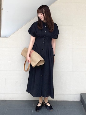 「TARANGO（タランゴ）のアイテム」を使った、菊池さん（レディース・164cm）の春コーディネート