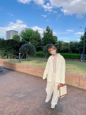 「A.P.C.」｜「アイテム（アクセサリー）」を使った、𝐾𝑎𝑛𝑎𝑚𝑖さん（レディース・158cm）の秋コーディネート