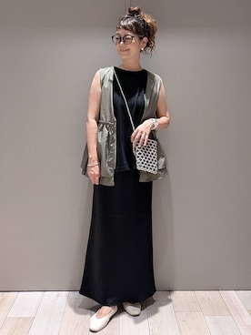 「アイテム（ベスト）」を使った、310lepsim75さん（レディース・163cm・40代）の夏コーディネート