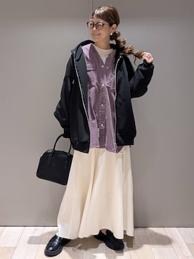 「アイテム（ボストンバッグ）」を使った、310lepsim75さん（レディース・163cm）の秋コーディネート