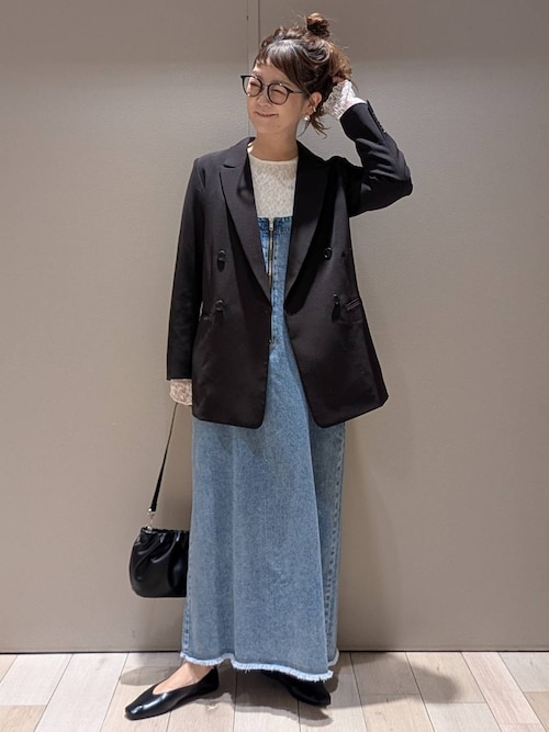 Heve ラッフル　ジャケット　セレモニー heve ラッフルジャケットBLネイビー - メルカリ