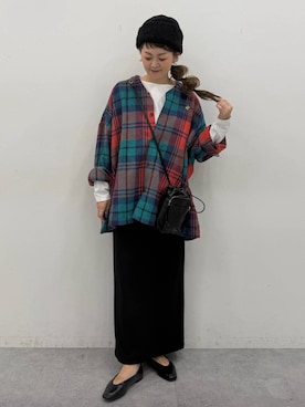 「LEPSIM（レプシィム）のソフトクッションパンプス　638849（パンプス、ブラック系）」を使った、310lepsim75さん（レディース・163cm）の秋コーディネート