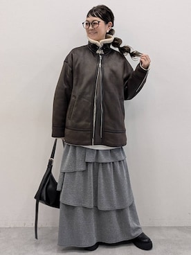 「アイテム（その他アウター）」を使った、310lepsim75さん（レディース・163cm・40代）の秋コーディネート