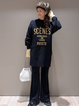 「アイテム（カーディガン/ボレロ）」を使った、310lepsim75さん（レディース・163cm・40代）の冬コーディネート