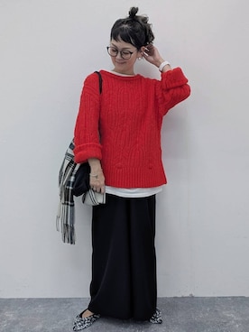 「アイテム（トートバッグ）」を使った、310lepsim75さん（レディース・163cm・40代）の秋コーディネート