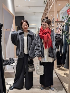 「アイテム（ストール/ショール）」を使った、310lepsim75さん（レディース・163cm）の秋コーディネート