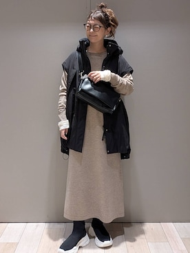 「アイテム（ワンピース）」を使った、310lepsim75さん（レディース・163cm・40代）の冬コーディネート