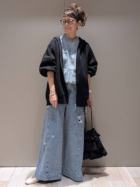 「アイテム（パーカー）」を使った、310lepsim75さん（レディース・163cm・40代）の夏コーディネート