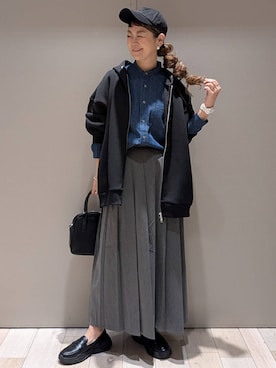 「アイテム（ボストンバッグ）」を使った、310lepsim75さん（レディース・163cm・40代）の秋コーディネート