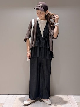 「アイテム（オールインワン・サロペット）」を使った、310lepsim75さん（レディース・163cm・40代）の夏コーディネート