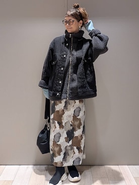 「アイテム（デニムジャケット）」を使った、310lepsim75さん（レディース・163cm・40代）の秋コーディネート