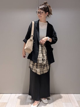 「アイテム（テーラードジャケット）」を使った、310lepsim75さん（レディース・163cm・40代）の夏コーディネート