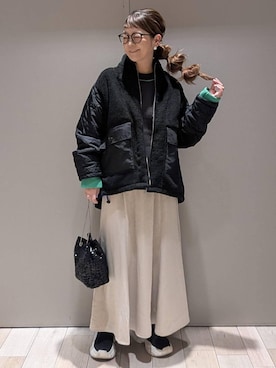 「アイテム（ブルゾン）」を使った、310lepsim75さん（レディース・163cm・40代）の冬コーディネート