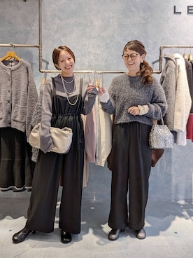 「アイテム（オールインワン・サロペット、ブラック系）」を使った、310lepsim75さん（レディース・163cm）の冬コーディネート