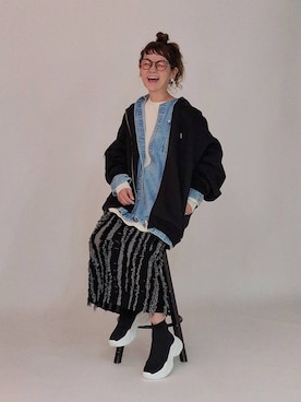 「アイテム（ブーツ）」を使った、310lepsim75さん（レディース・163cm）の秋コーディネート