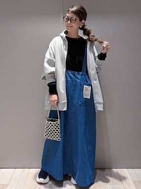 「アイテム（パーカー）」を使った、310lepsim75さん（レディース・163cm・40代）の秋コーディネート