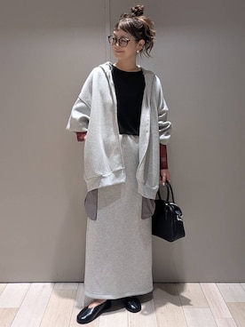 「アイテム（ボストンバッグ）」を使った、310lepsim75さん（レディース・163cm）の秋コーディネート