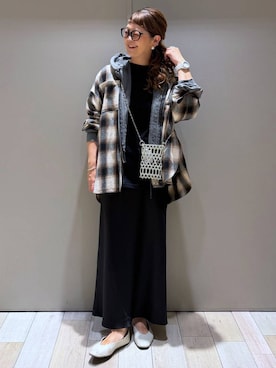「LEPSIM（レプシィム）のアイテム（Tシャツ/カットソー）」を使った、310lepsim75さん（レディース・163cm）の秋コーディネート