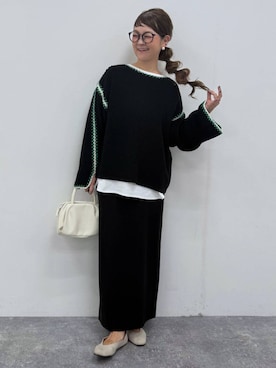 「LEPSIM（レプシィム）のアイテム（Tシャツ/カットソー）」を使った、310lepsim75さん（レディース・163cm）の秋コーディネート