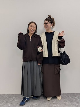 「アイテム（カーディガン/ボレロ）」を使った、310lepsim75さん（レディース・163cm・40代）の秋コーディネート