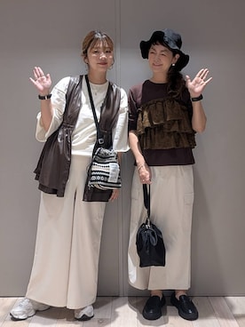 「アイテム（ベスト）」を使った、310lepsim75さん（レディース・163cm・40代）の秋コーディネート