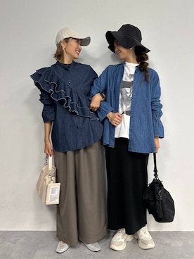「アイテム（帽子）」を使った、310lepsim75さん（レディース・163cm・40代）の秋コーディネート
