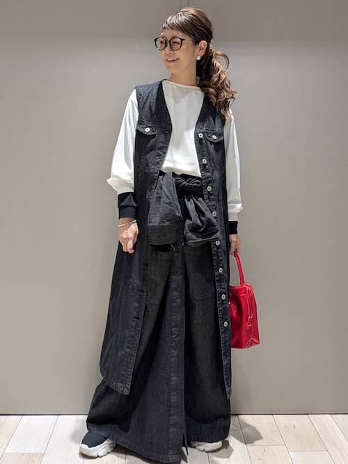 セール】デニムジレワンピース 299923（ワンピース）｜LEPSIM  