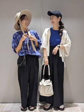 「アイテム（帽子）」を使った、310lepsim75さん（レディース・163cm・40代）の夏コーディネート