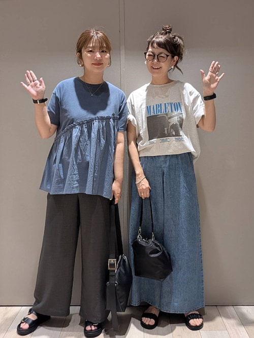 LEPSIM 〔今季〕デニムイージーパンツケミカルグレー 新品未使用未開封 セール】イージーバギーデニム 290477（デニムパンツ）｜LEPSIM