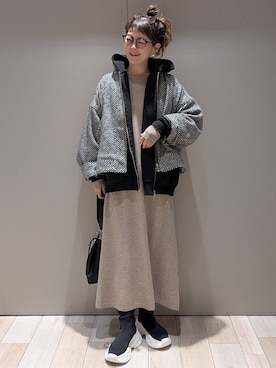 「アイテム（パーカー）」を使った、310lepsim75さん（レディース・163cm・40代）の冬コーディネート