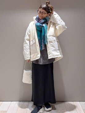 「アイテム（ブルゾン）」を使った、310lepsim75さん（レディース・163cm・40代）の冬コーディネート