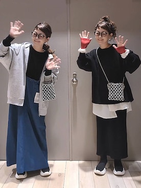 「アイテム（パーカー）」を使った、310lepsim75さん（レディース・163cm・40代）の秋コーディネート
