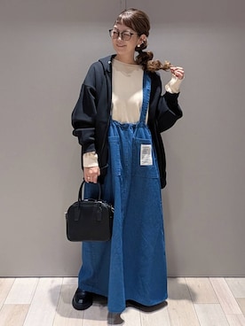 「アイテム（ボストンバッグ）」を使った、310lepsim75さん（レディース・163cm・40代）の秋コーディネート